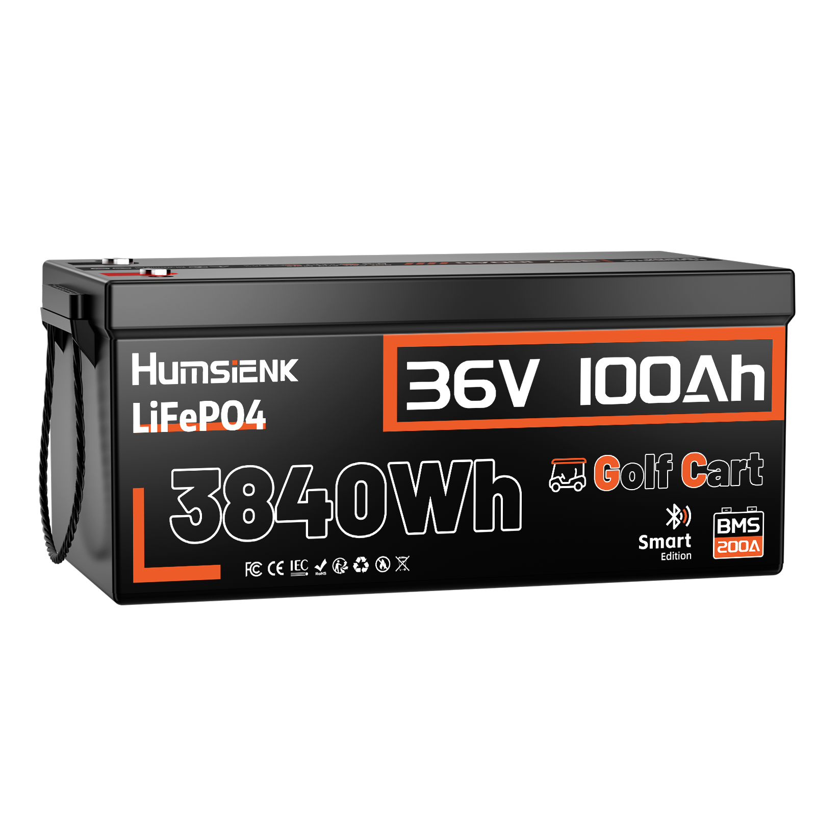 Humsienk 36V 100Ah golf cart battery  3840Wh Energy