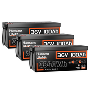 Humsienk 36V 100Ah golf cart battery 
3 Units