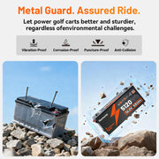 Humsienk 48V 100Ah/150Ah Bluetooth LiFePO4 Golf Cart Battery