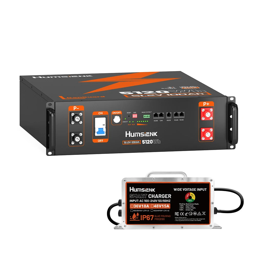 Humsienk_48V_100Ah_3U_Server_Rack_LiFePO4_Battery_48V_Charger