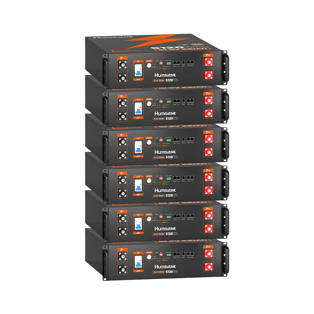 Humsienk_48V_100Ah_3U_Server_Rack_LiFePO4_Battery_6PACK