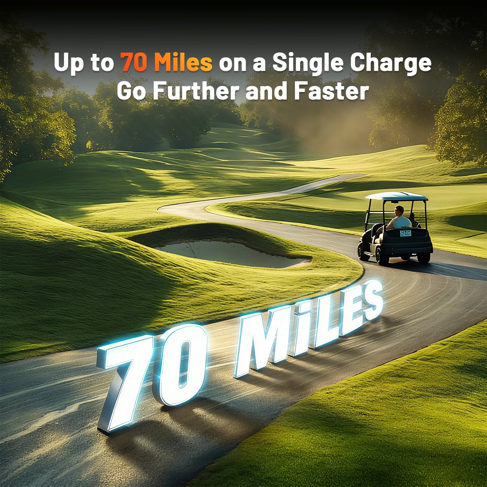 [⚡Automatic $50 OFF] 48V 100Ah Golf Cart Bluetooth LiFePO4 Battery with 200A BMS V2