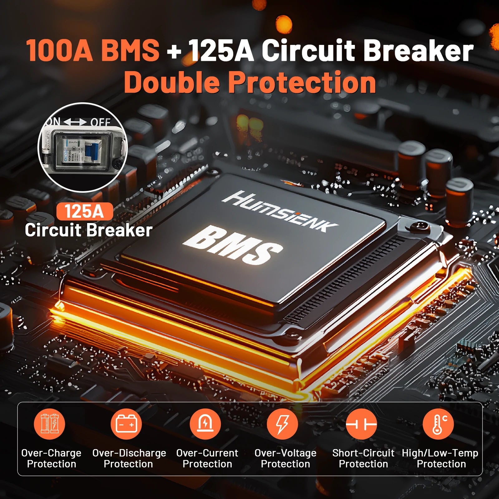 [⚡45-Day Pre Sale] 48V (51.2V) 100Ah Wall-Mounted LiFePO4 Battery with 100A BMS