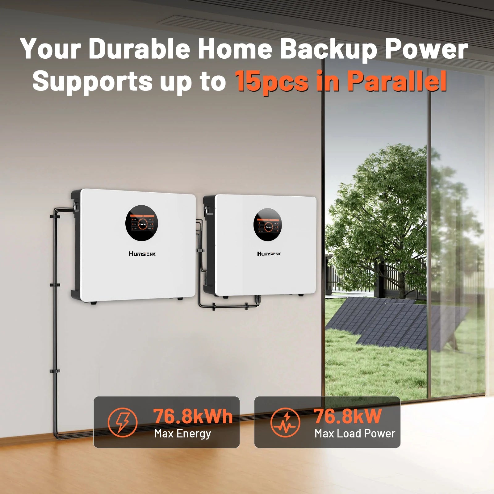 [⚡45-Day Pre Sale] 48V (51.2V) 100Ah Wall-Mounted LiFePO4 Battery with 100A BMS