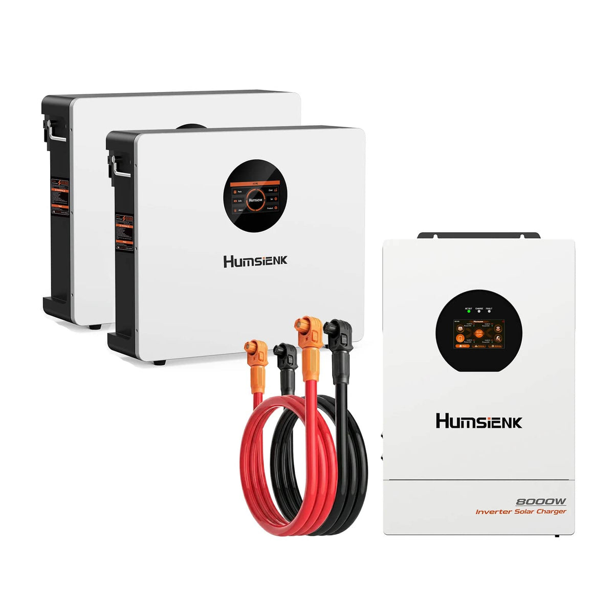 Humsienk 48V 200Ah 10.24kWh Wall-Mounted LiFePO4 Battery Bundle