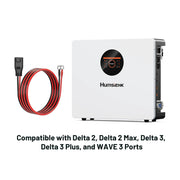 Humsienk 48V 100Ah Wall-mounted Bluetooth LiFePO4 Battery with Active Balancing & LCD Touchscreen