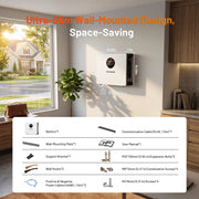 Humsienk 48V 200Ah 10.24kWh Wall-Mounted LiFePO4 Battery Bundle