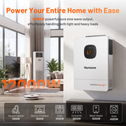 Humsienk 48V 12kW 3-in-1 Hybrid Inverter | Dual MPPT, 10ms UPS, 6-Unit Parallel