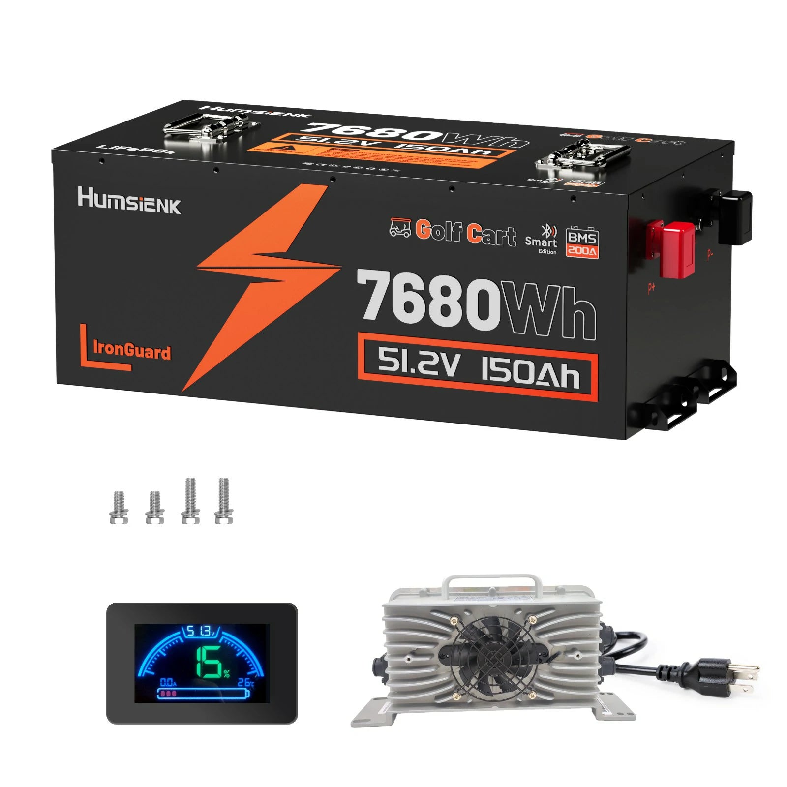 Humsienk_48V_150Ah_Golf_Cart_LiFePO4_Battery_200A_BMS