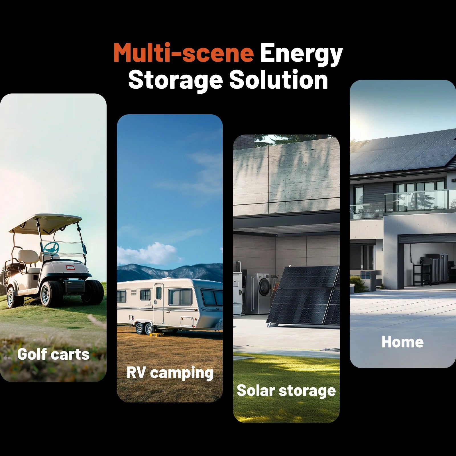 Humsienk_48V_150Ah_Golf_Cart_LiFePO4_Battery_200A_BMS_Applications