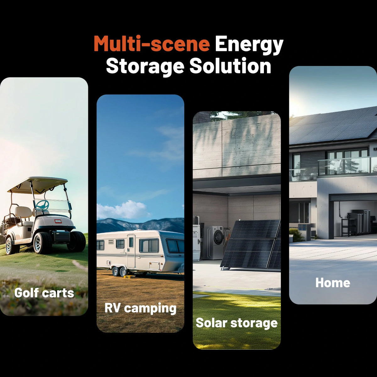 Humsienk_48V_150Ah_Golf_Cart_LiFePO4_Battery_200A_BMS_Applications