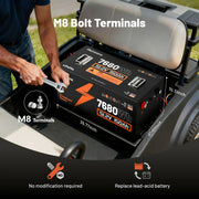 Humsienk_48V_150Ah_Golf_Cart_LiFePO4_Battery_200A_BMS_Compact_Design
