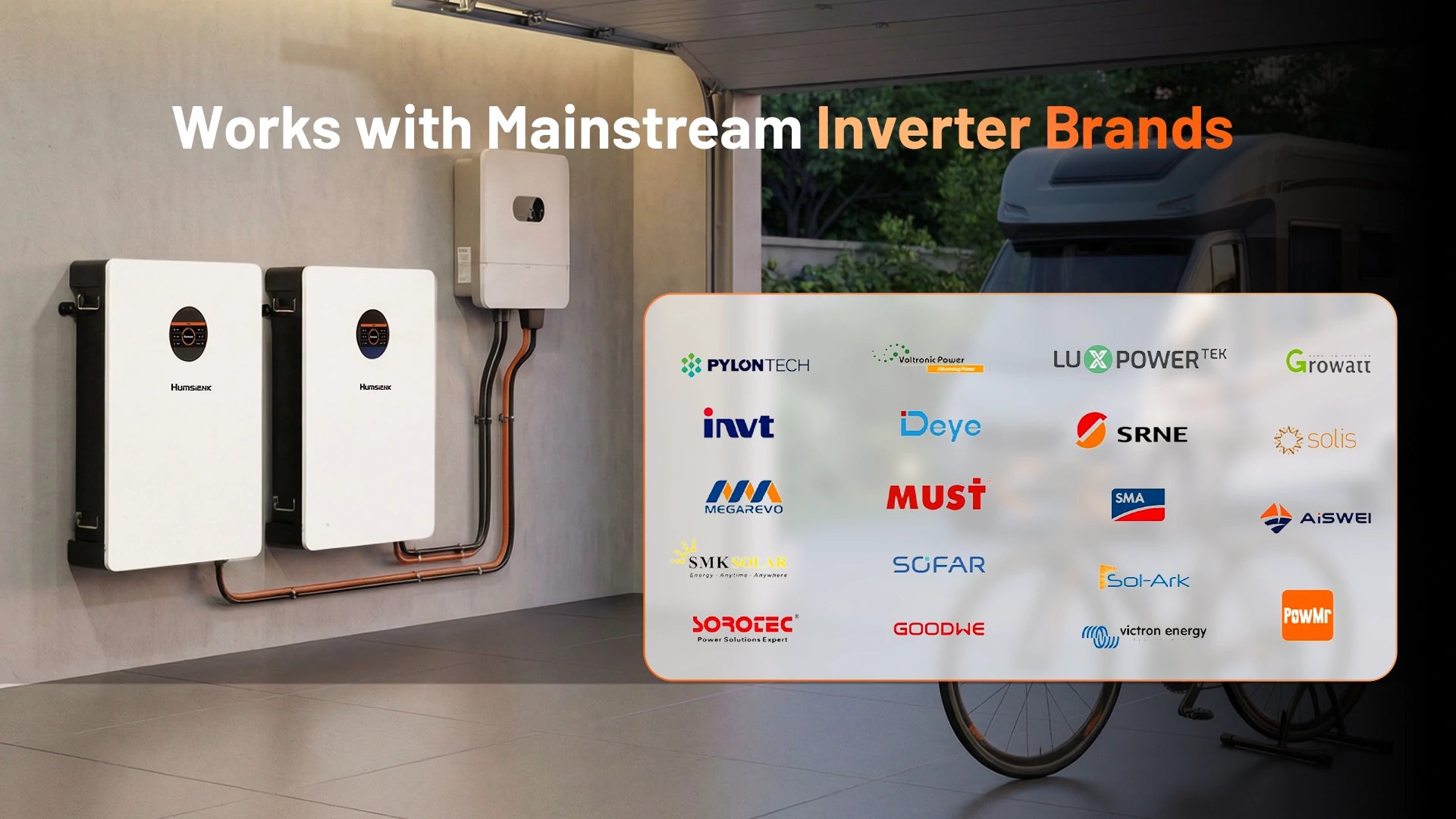 Humsienk_48V_300Ah_Wall_Mounted_LiFePO4_Battery_Mainstream_Inverters