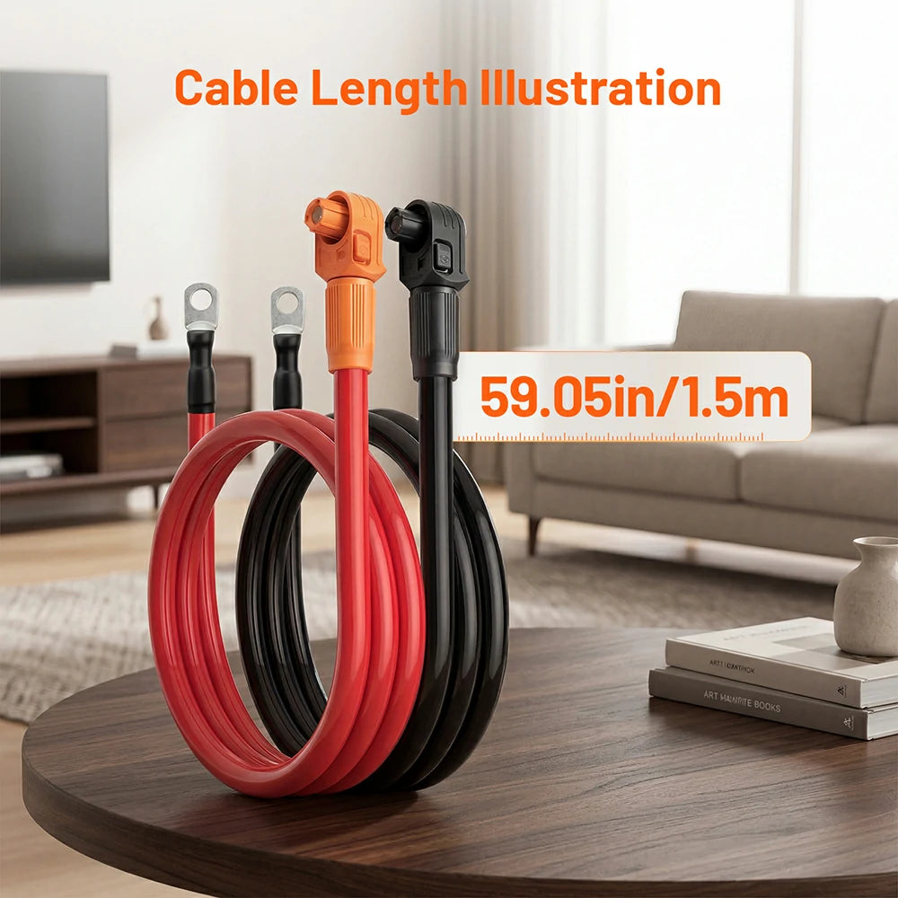 Humsienk Single-ended Quick Connect Cable for 48V 314Ah