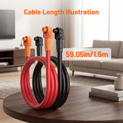 Humsienk Dedicated Double-ended Quick Connect Cable for 48V 314Ah Parallel Connection