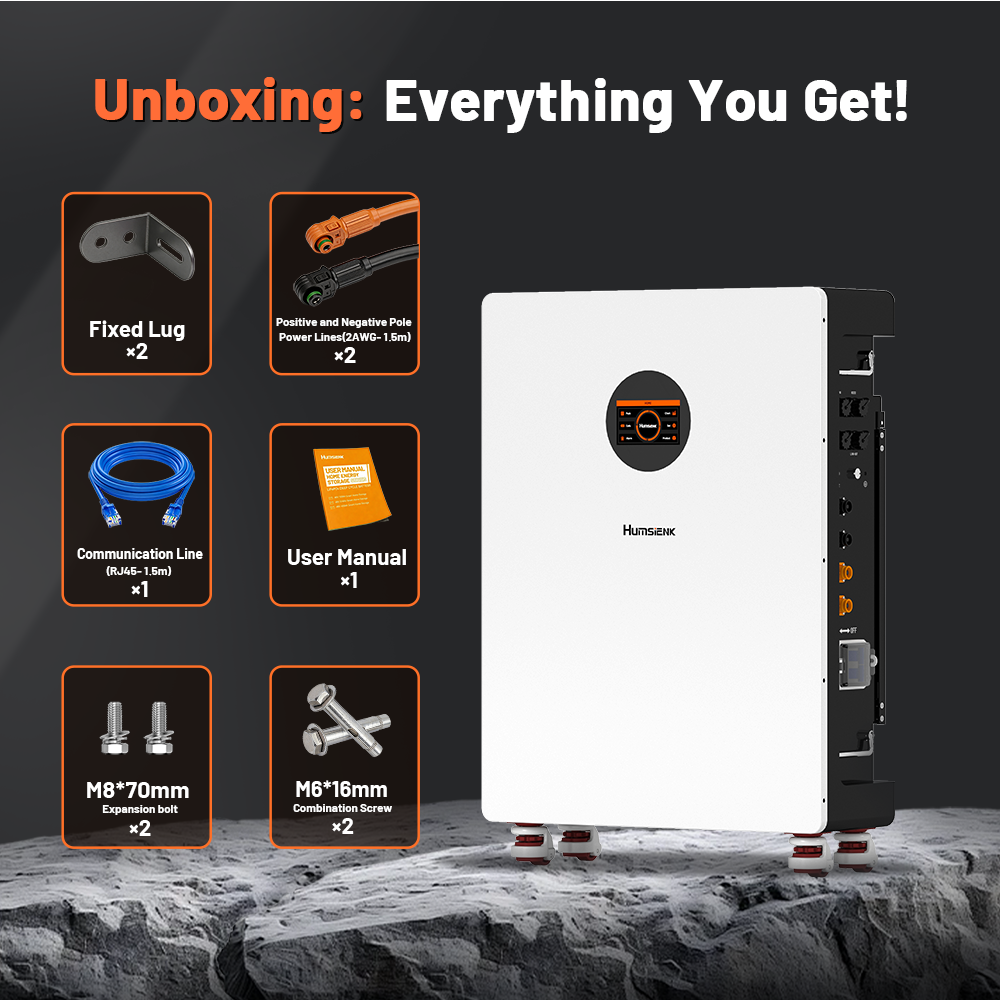 Humsienk 48V 12kW Solar Inverter Bundle