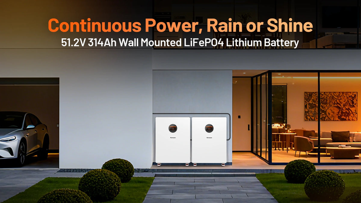 Humsienk_48V_314Ah_Wall_Mount_LiFePO4_Battery_200A_BMS_Bluetooth_1
