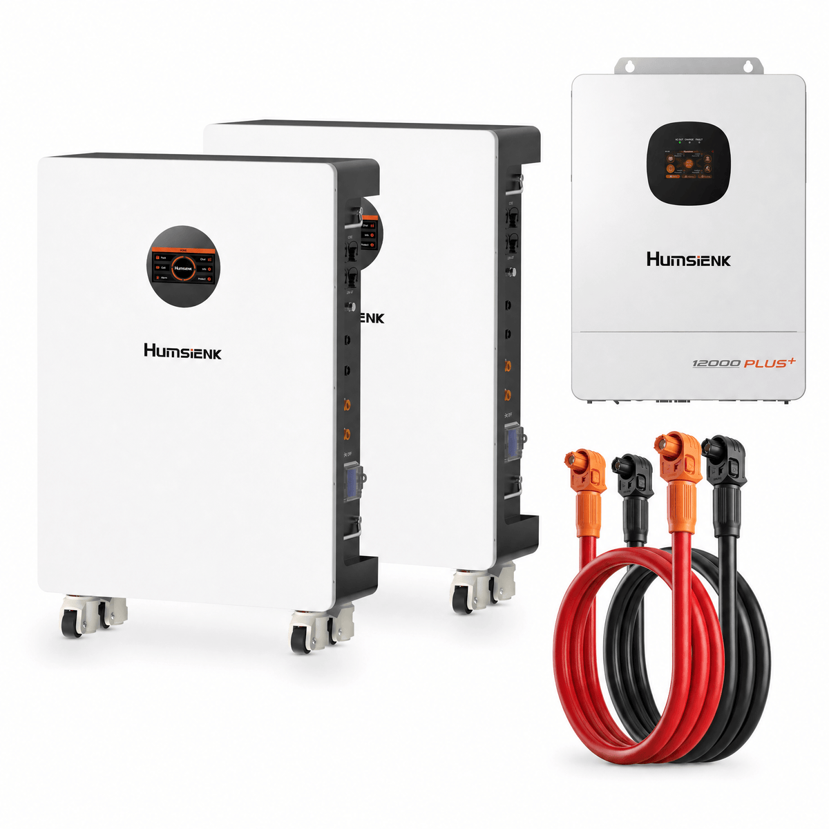Humsienk 48V 314Ah Floor-standing Bluetooth LiFePO4 Battery 2 Pack 32.15kWh Bundle