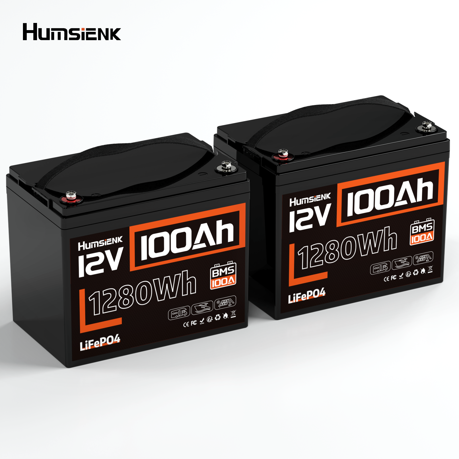 [⚡Black Friday Offer] 12V 100Ah Group 24 LiFePO4 Battery with 100A BMS