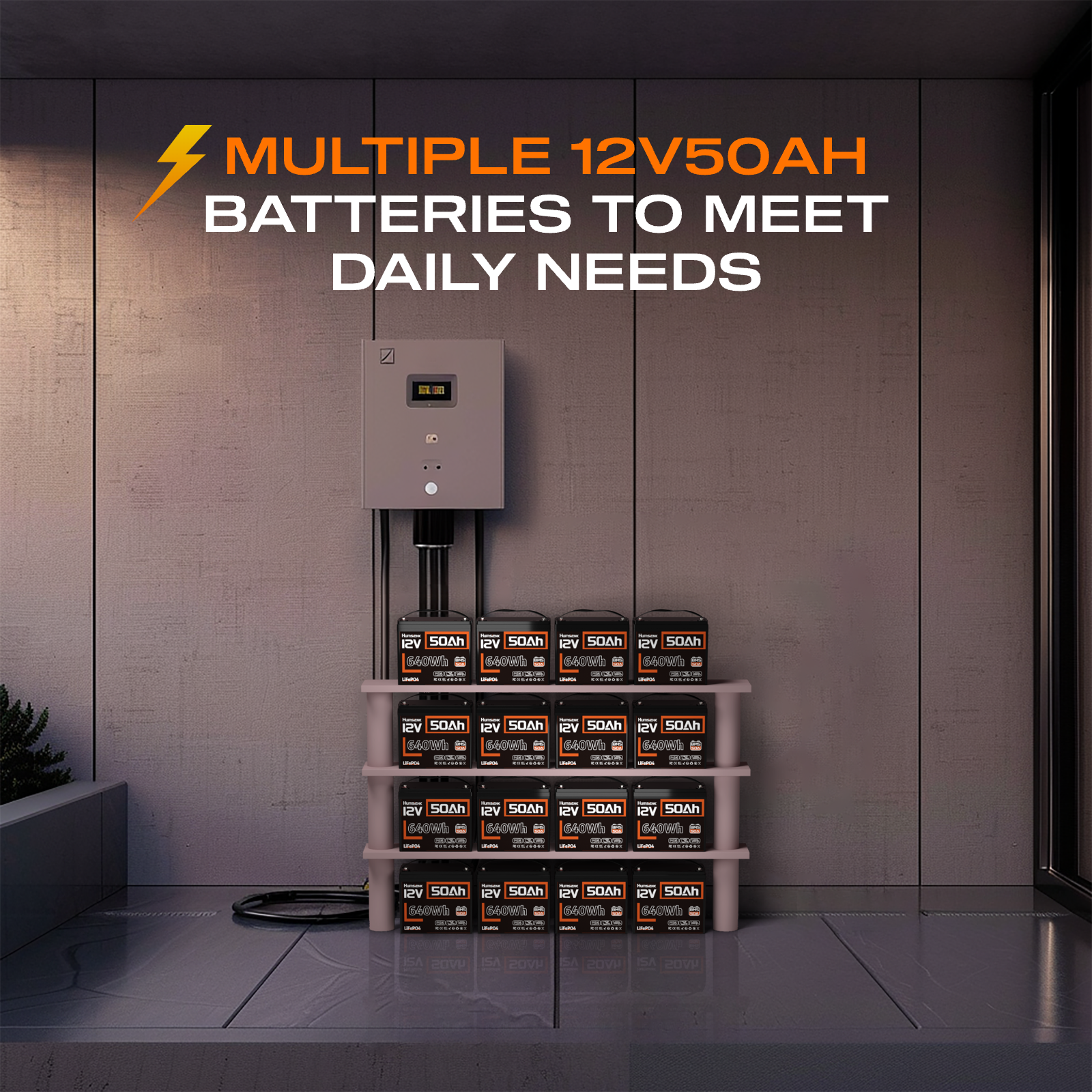 【Pre Sale】Humsienk 12V 50Ah LiFePO4 Battery